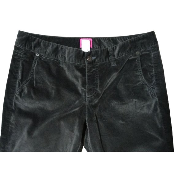 The Limited Drew Pants Womens Size 10 Gray Velour Boot Cut Stretch - Picture 5 of 11